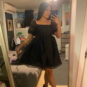 Black Puffy Dress